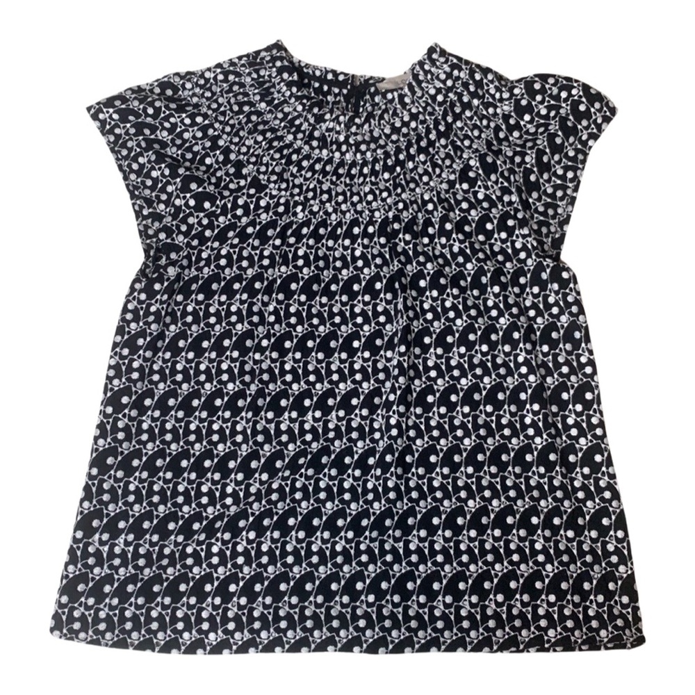 Loft Capped Sleeve Patterned Shirt